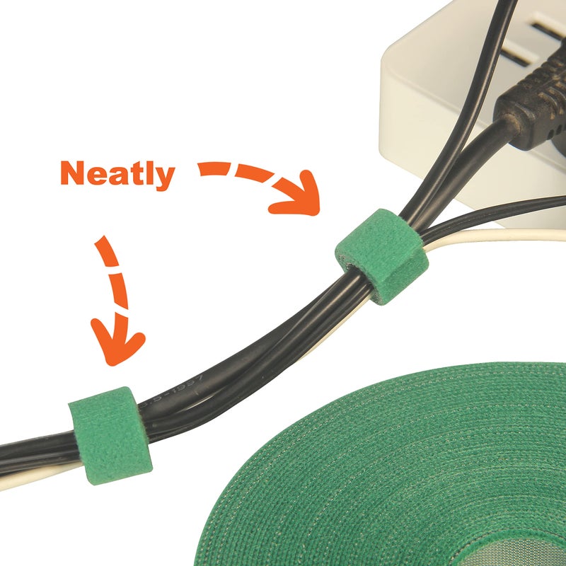 MYLTW Reusable Plant Ties for Climbing Plants Plan Straps Nylon Plant Tape Strap Gardening Tips Tomato Plant Support Garden Wire Ties for Cables(50 Foot X 0.47 Inch) - Image 3
